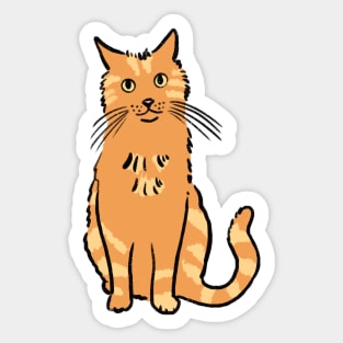 Orange Cat Sticker